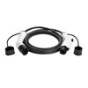 EV+ Charging Cable Type 1 to Type 2 32A 1 Phase 5m | EV+ | EV-CB-T1-32-1P-W | EV+ Charging Cable Type 1 to Type 2 32A 1 Phase | 5 m
