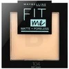 Maybelline MAY FIT ME MAT&amp;POREL.PWD NU 104 Soft Iv see raudona 1