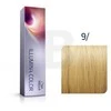 Wella Illumina Color 9/ plaukų dažų pakuotė ir atspalvio pavyzdys