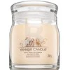 Yankee Candle Aromatinė žvakė Signatūrinė stiklinė vidutinė "Soft Wool" - Gintarinė 368 g