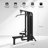 Jėgos staklės TUNTURI Platinum Dual Lat Pulldown / Low row Selectorized V-series