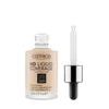 "Catrice Hd Liquid Coverage Foundation" dengiamasis makiažo pagrindas, išliekantis iki 24 val. 010 Light rusvai gelsvas 30ml