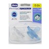 Chicco PhysioForma Mini Soft Mėlyna Silikoninis čiulptukas 0-2 mėnesių 2 vienetai