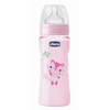 Chicco Well-Being Silicone Baby Bottle Fast Flux Rose 4m+ 330ml