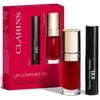 Clarins Lip Comfort Oil Set kosmetikos rinkinys (Lip Comfort Oil 03 Cherry, 7 ml + Wonder Volume Blakstienų tušas XXL 01 Extreme Juodas, 3 ml)
