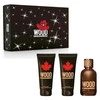 Dsquared² Wood For Him - EDT 100 ml + gelis 100 ml + balzám po holení 100 ml