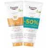 Eucerin Oil Control Dry Touch Sun Gel Kreminis Ultra Light SPF 50+ apsauginis kremas nuo saulės, 2 x 200 ml