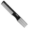 Eurostil Ahuecador Negro Negro Peine 5 Puas 1un