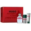 Hugo Boss HUGO Man rinkinys vyrams (EDT, 125 ml + dezodorantas, 75 ml + dušo gelis, 50 ml)