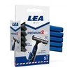 "Lea Premium" 2 ašmenys Vienkartiniai peiliukai 5 vienetai