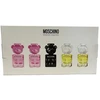Moschino rinkinys: Toy 2 Bubble Gum EDP Unisex, 2 buteliukai, 5 ml + Toy 2 EDP Unisex, 2 buteliukai, 5 ml + Toy Boy Unisex parfuminis vanduo, 5 ml