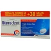 Steradent Triple-Acting Plus 60comp 30comp skirta dantų protezų valymui