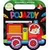 Aksjomat Eo, eo, eo! Transporto priemonės. Spalvinimo knygelė su lipdukais