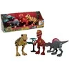 Norimpex Dinozaurų interaktyvios figūrėlės Rinkinys Judantis garsas Šviesa Riaumojimas 22 cm Spinosaurus Tyrannosaurus Velociraptor 3 vnt.