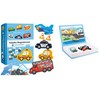 Magnetinės dėlionės Vehicles Automobiliai Smily Play knyga vaikams 3+ Dėlionė