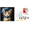 Norimpex Art Active *****Malow.po num.30x30 Kotek w kapeluszu 77245