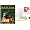 Art Active *****Malow.po num.30x40 Plakat Wino i pies 83864