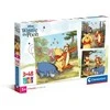 Clementoni Dėlionė 3x48 vnt. - Mikė Pūkuotukas