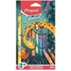 Spalvotas pieštukas Maped Jungle Fever Jumbo 12vnt.
