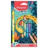 Vaškinė kreidelė Maped Jungle Fever Jumbo 12vnt.