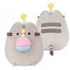 Pusheen - pliušinis talismanas su gimtadienio kepure ir tortu 24 cm
