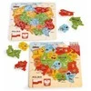 Dėlionė Daffi Puzzle medžio žemėlapis iš Lenkijos D-100 41004