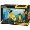 CUBIC FUN CUBICFUN NG 3D dėlionė „Mėlyngurklė ara“
