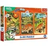 Dėlionė 3x80 Trefliki w wiecie dinozaurów 34888