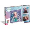 Clementoni Dėlionė 3x48 vnt. - Frozen