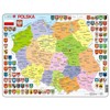 Dėlionė Tactic *****Larsen Polska mapa pilityczna LA-K97 12205