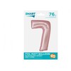 GoDan Smart folijos balionas, numeris 7, matinė rožinė, 76 cm GoDan