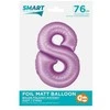 GoDan Folio balionas Smart Digit 8 levandų matinis 76cm Godan