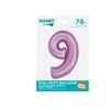 GoDan Folio balionas Smart Digit 9 levandų matinis 76cm Godan
