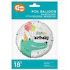 GoDan PartyDeco Folinis balionas Krokodiliukas, Happy birthday, 36cm