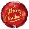GoDan Balon foliowy 18" QL RND ChristmGold ScriptR.98447