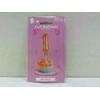 Balon foliowy 13 cm na patyku cyfra 1 auksinė GODAN BC-5RZ1
