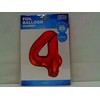 GoDan folijos balionas numeris 4 raudonas, 85 cm