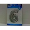GoDan BALON foliowy Cyfra 6 sebrna 85 cm