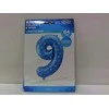 GoDan folijos balionas „Numeris 9“, mėlynas su žvaigždėmis, 61 cm, p10