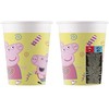 Peppa Pig PROCOS Popieriaus puodeliai Peppa kiaulių 200 ml vieno dydžio
