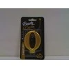 GoDan Number žvakė 0, metalinė auksinė, 8,0 cm PF-SCZ0