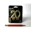 GoDan Skaičius žvakė 20 Grožis ir Šalto metalo aukso 8cm