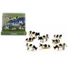 Hipo Hippo Farma Cows 1:87 juoda balta 8vnt 571878 51348