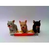 Hipo Hab AST. DOG x24 prancūzų buldogas, 10 cm, žirniai, 3 raštai, vitrinas.