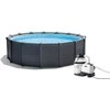 Karkasinis baseinas INTEX Graphite Gray Panel 4.78x1.24m