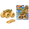 MEGA WREX automobilis Golden Monster Trucks Auksinis Gold Hot Wheels Cars Truck 1:64