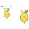PartyDeco Folinis balionas "Citrina" 75*50cm