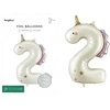 PartyDeco Balionas „Skaičius 2“ 93 cm, Vienaragis 56275