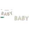 Party Deco PartyDeco balionas fol.Baby 140x43 smėlio spalvos 86074