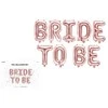 Party Deco Foliniai balionai "BRIDE TO BE" rausvi 340*35cm